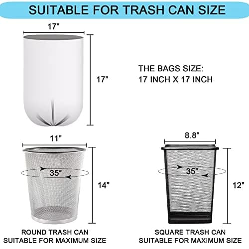 SOSOHOME Clear Waste Bags 4.5L (1.2 Gallon) | 150 Count Pack of 3 thumbnail 2