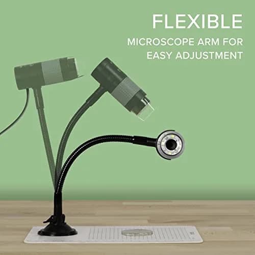 Plugable USB Digital Microscope 250x | 2MP Handheld USB & USB-C Microscope with Flexible Arm Stand for Electronics & Education thumbnail 5