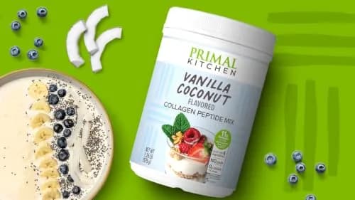 Primal Kitchen Vanilla Coconut Collagen Fuel Drink Mix 60 Ounces (1.8kg) | 11g Bovine Collagen Peptides Per Serving thumbnail 3
