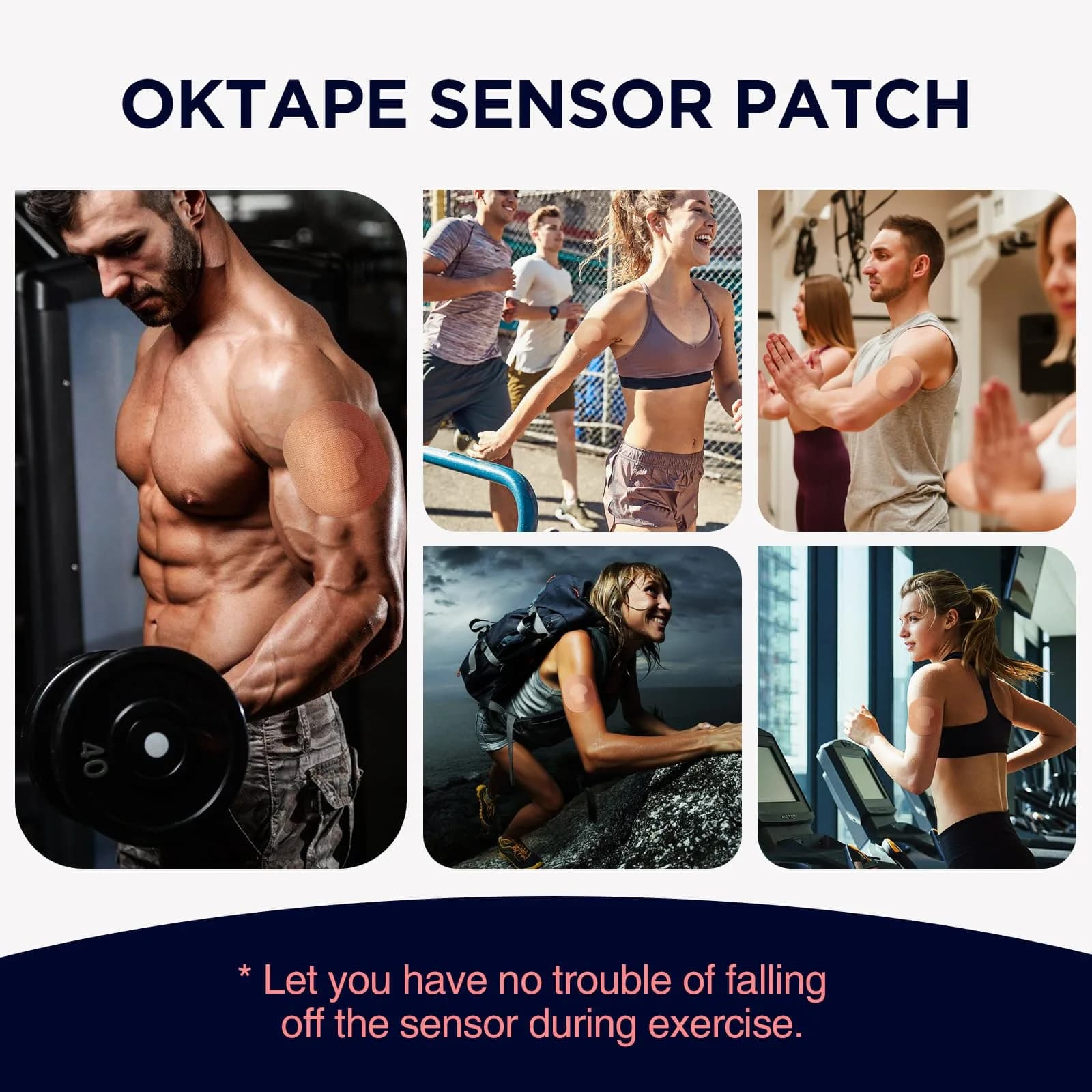 OK TAPE Adhesive Patches for Medtronic Guardian 60 Count (Pack of 4) | Waterproof & Sweatproof CGM Sensor Patches - view 5