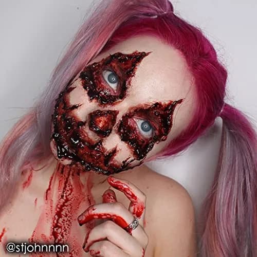 Mehron Makeup Coagulated Blood Gel | Fake Thick Blood Makeup for SFX, Halloween, Cosplay | 60ml (2 oz) Pack of 2 | Holds Shape Without Dripping thumbnail 6