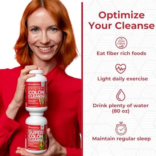 Health Plus Super Colon Cleanse Gentle Gut Cleanse Detox 240 Capsules (Pack of 2) thumbnail 5