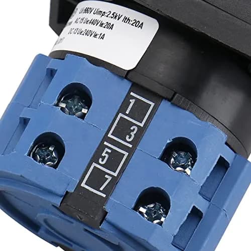Baomain 20A 660V 5-Position Rotary Selector Switch | Pack of 2 thumbnail 5