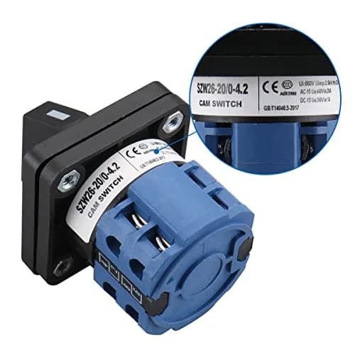 Baomain 20A 660V 5-Position Rotary Selector Switch | Pack of 2 thumbnail 2