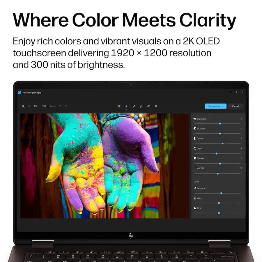 HP OmniBook X Flip 2-in-1 AI Laptop 14" 2K OLED Touchscreen | AMD Ryzen AI 5 430, 16GB LPDDR5X, 512GB SSD, Wi-Fi 7, Win11 thumbnail 7