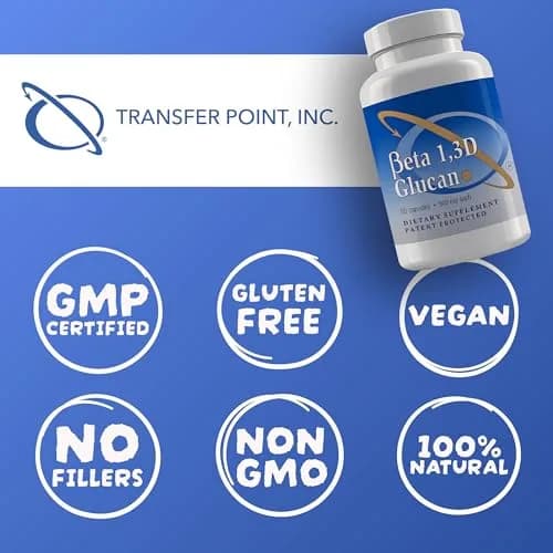 Transfer Point Immune Support Supplement Highly Purified Beta 1,3D Glucan 500 mg Capsules (360 Count) | Immune System Support thumbnail 4