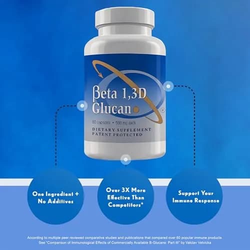 Transfer Point Immune Support Supplement Highly Purified Beta 1,3D Glucan 500 mg Capsules (360 Count) | Immune System Support thumbnail 5