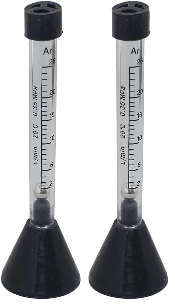 RIVERWELD Argon Gas Flow Meter Tester 0-25 LPM (0.03 kg) | Measures Flow for MIG/TIG Torches thumbnail 1