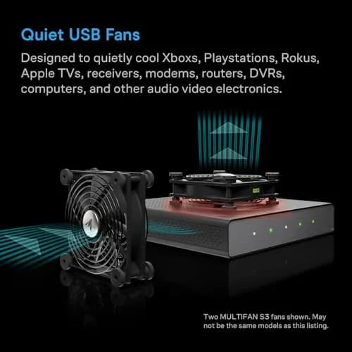 AC Infinity MULTIFAN S5 Dual 80mm USB Cooling Fans (Pack of 4) | 52 CFM, 18 dBA, UL-Certified thumbnail 2