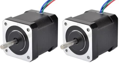 STEPPERONLINE Nema 17 Stepper Motor Bipolar 2A 59Ncm (83.6oz.in) 48mm Body 4-Lead 1m Cable Pack of 2 | High Torque for 3D Printers & CNC thumbnail 1