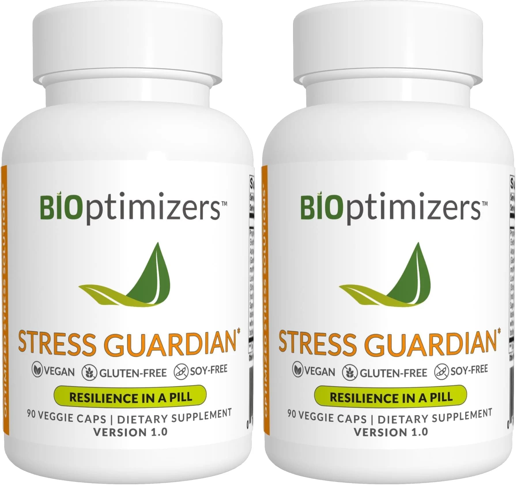 BIOptimizers Stress Guardian – Stress Relief Capsule – Rest Support Management | Unflavored 90 Capsules (Pack of 2)