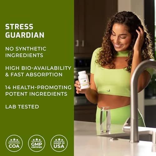 BIOptimizers Stress Guardian – Stress Relief Capsule – Rest Support Management | Unflavored 90 Capsules (Pack of 2) thumbnail 5