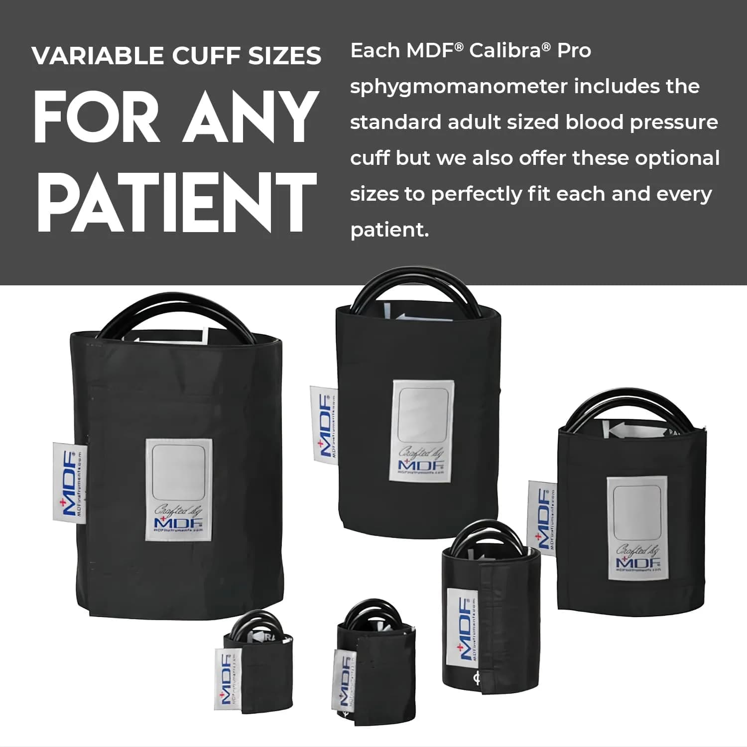 MDF Instruments Calibra Pro Aneroid Sphygmomanometer Pack of 3 | 12.7 cm (5 in) Adult Cuff, Lifetime Calibration - view 8