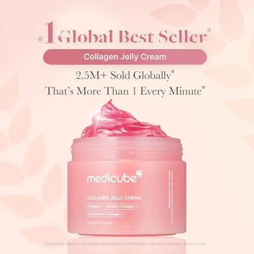 medicube Jelly Cream with Collagen & Niacinamide 220ml (7.42 Fl Oz) | Korean Skincare for 24H Glow & Firmer Skin thumbnail 2
