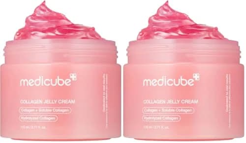 medicube Jelly Cream with Collagen & Niacinamide 220ml (7.42 Fl Oz) | Korean Skincare for 24H Glow & Firmer Skin - main product image