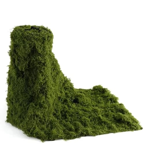 BYHER Green Artificial Moss Mat 30cm x 180cm (12" x 71") | Realistic Cloud Soft Feel for Crafts & Decor thumbnail 1