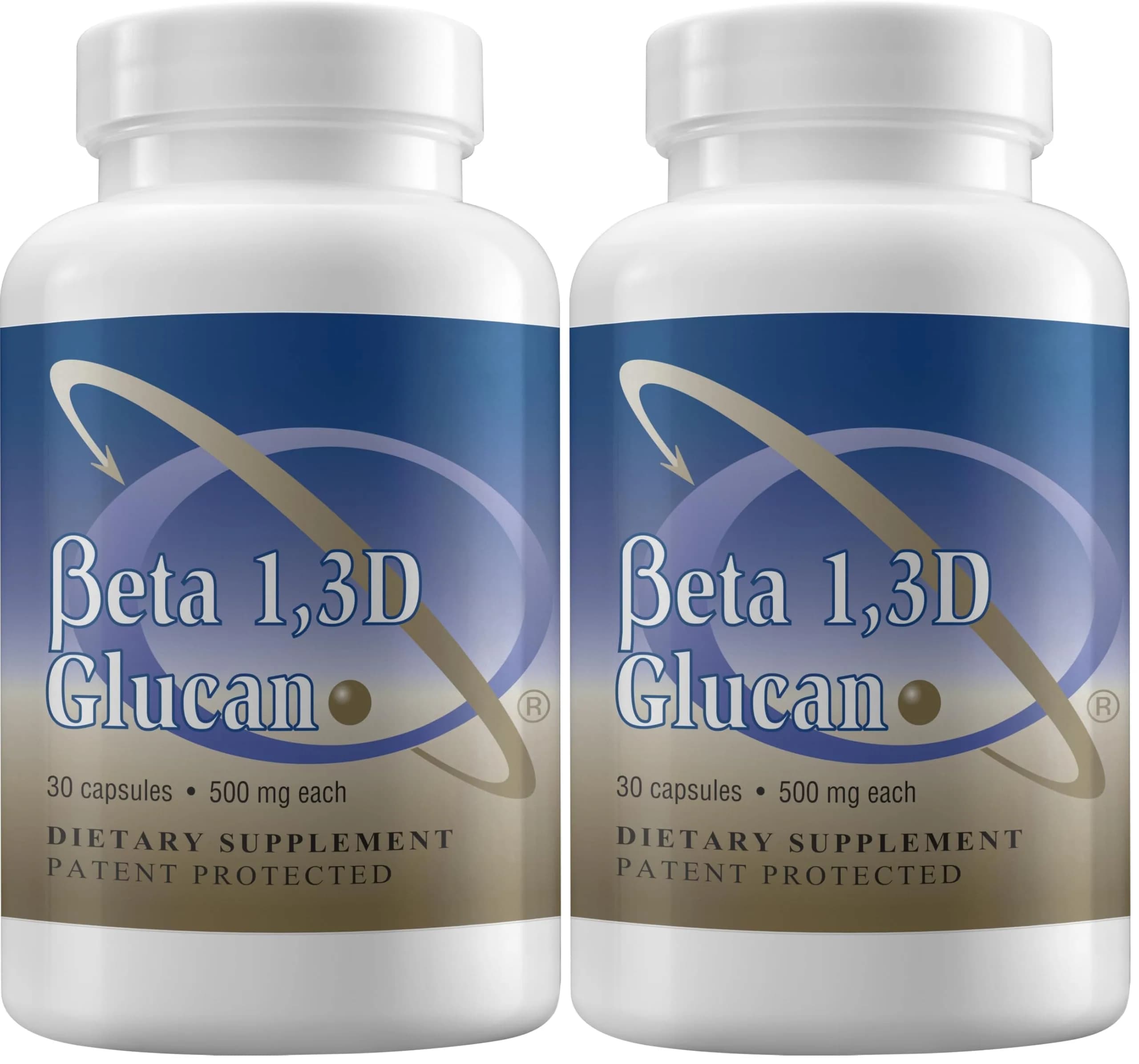 Transfer Point Immune Support Supplement Beta Glucan 500 mg Capsules (Pack of 2, 60 Count) | Immune Support Supplement — Capsule