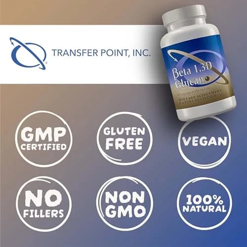 Transfer Point Immune Support Supplement Beta Glucan 500 mg Capsules (Pack of 2, 60 Count) | Immune Support Supplement thumbnail 5