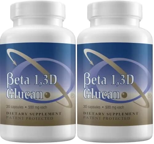 Transfer Point Immune Support Supplement Beta Glucan 500 mg Capsules (Pack of 2, 60 Count) | Immune Support Supplement thumbnail 1