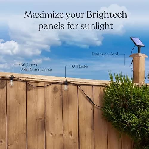 Brightech Ambience Pro Waterproof Extension Cable for Solar Outdoor String Lights, 6 Ft Pack of 2 | Rugged & Reliable thumbnail 2