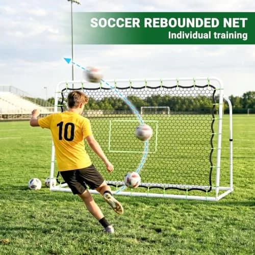 NAIZEA 2 in 1 Soccer Rebounder Net & Soccer Goal | Adjustable Angles for Skill & Multi-Sport Training thumbnail 4