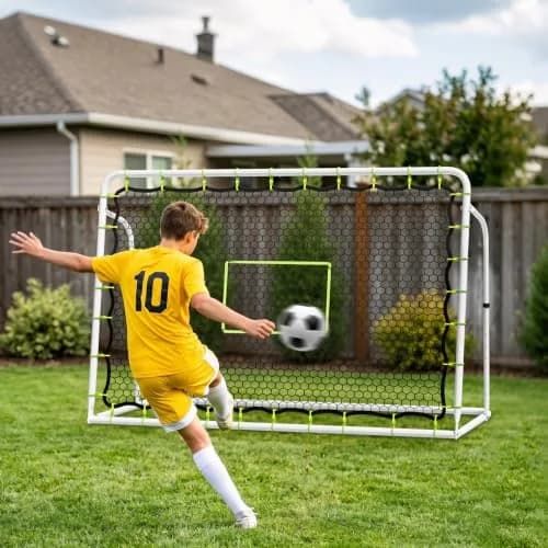 NAIZEA 2 in 1 Soccer Rebounder Net & Soccer Goal | Adjustable Angles for Skill & Multi-Sport Training thumbnail 6