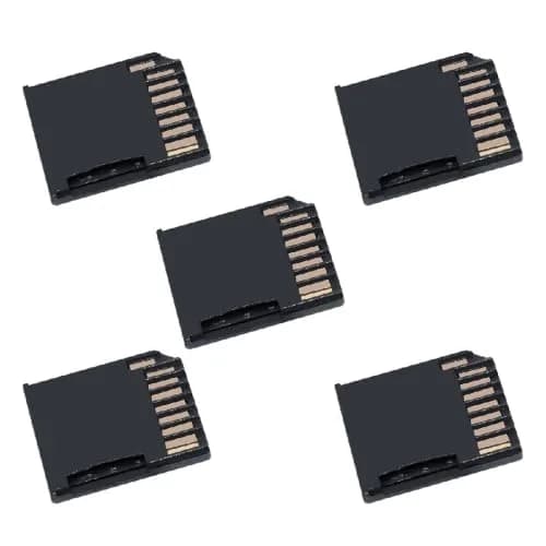 cablecc Low Profile SD Card Adapter 50cm (20mm) | 5-Pack Black for Mac Laptops with 512GB Micro SD Support thumbnail 1