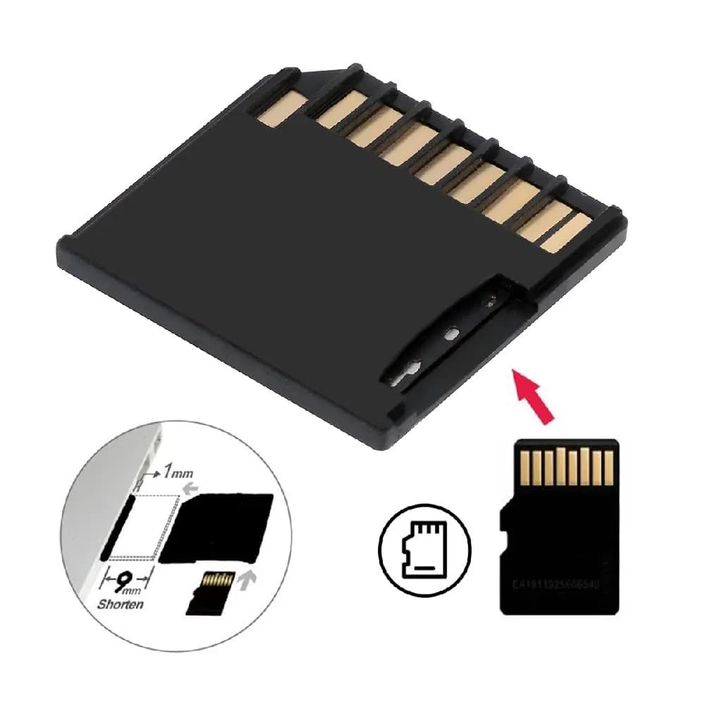 cablecc Low Profile SD Card Adapter 50cm (20mm) | 5-Pack Black for Mac Laptops with 512GB Micro SD Support - view 8