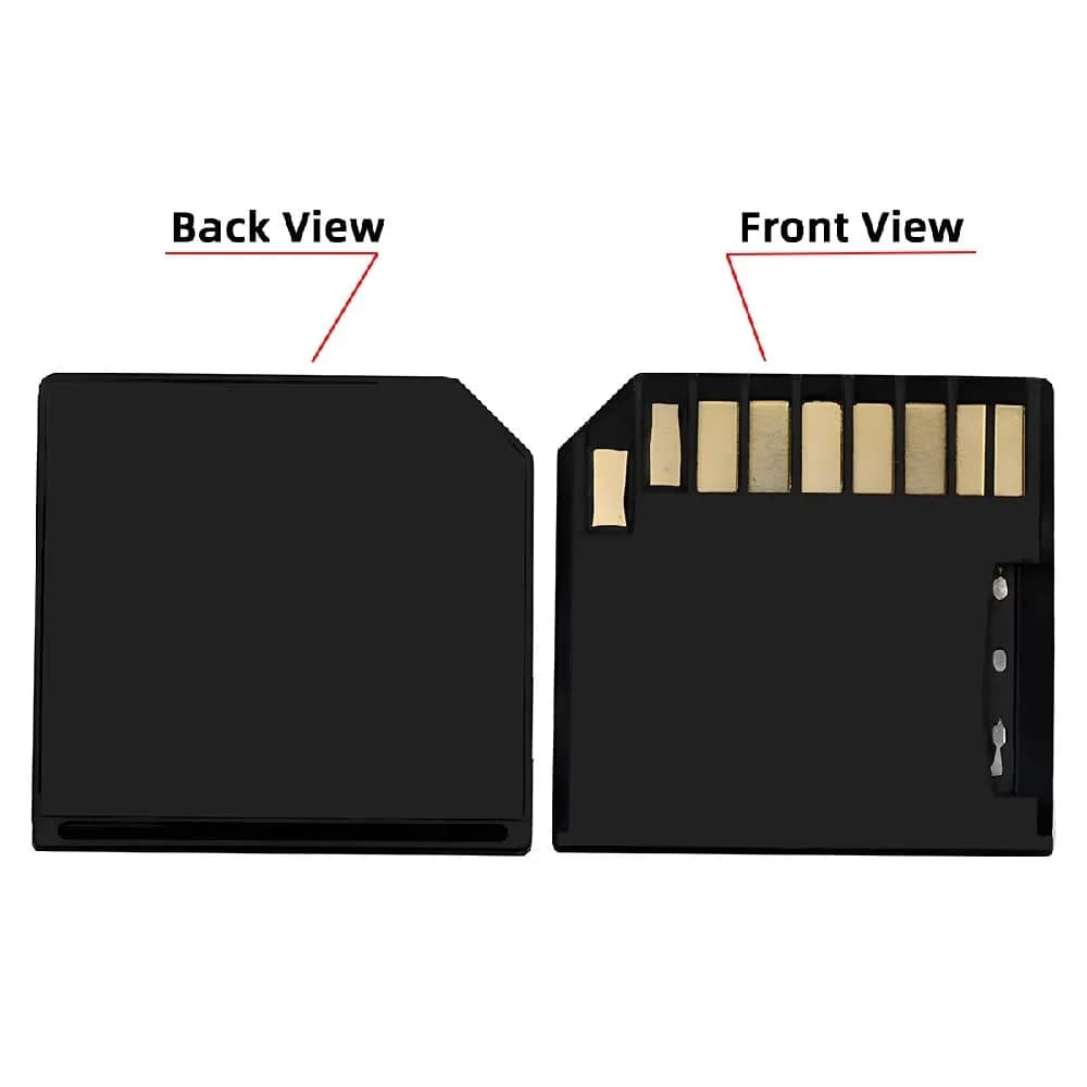 cablecc Low Profile SD Card Adapter 50cm (20mm) | 5-Pack Black for Mac Laptops with 512GB Micro SD Support - view 3