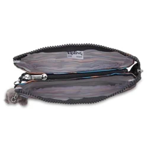 Kipling Creativity L Pouch, Lightweight Large Organizer Case with Zip Closure & Multiple Compartments - Mineral Stripes thumbnail 2