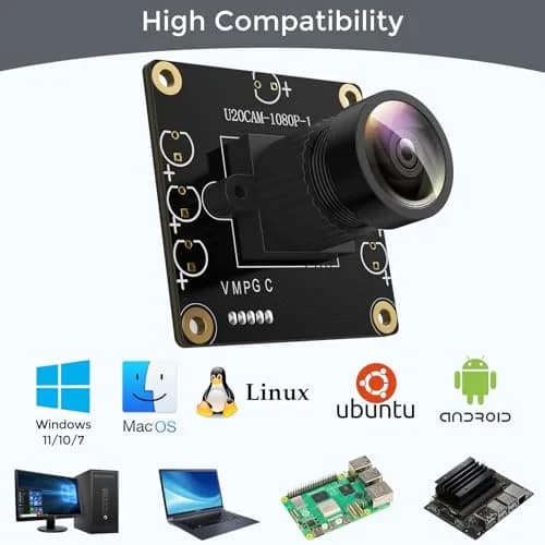 innomaker 1080P USB 2.0 UVC Camera Module (Pack of 2) | 130° Wide Angle, Plug & Play for SBCs thumbnail 4