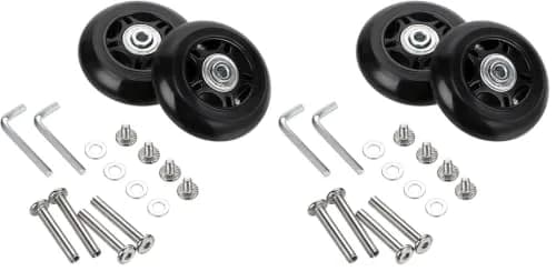 OwnMy 70mm x 24mm Replacement Luggage Wheels Set of 2 | Silent & Durable Suitcase Swivel Wheels thumbnail 1