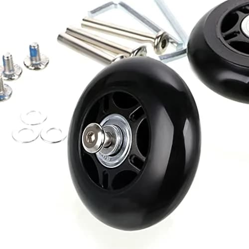 OwnMy 70mm x 24mm Replacement Luggage Wheels Set of 2 | Silent & Durable Suitcase Swivel Wheels thumbnail 7