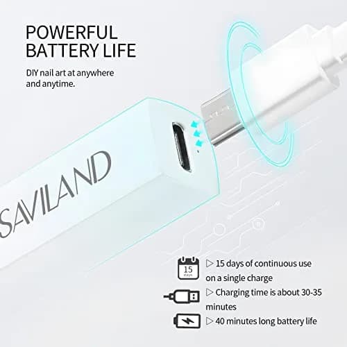 SAVILAND Cordless Mini UV Nail Lamp 6W | Flash Cure & Prevents Gel Shifting thumbnail 5