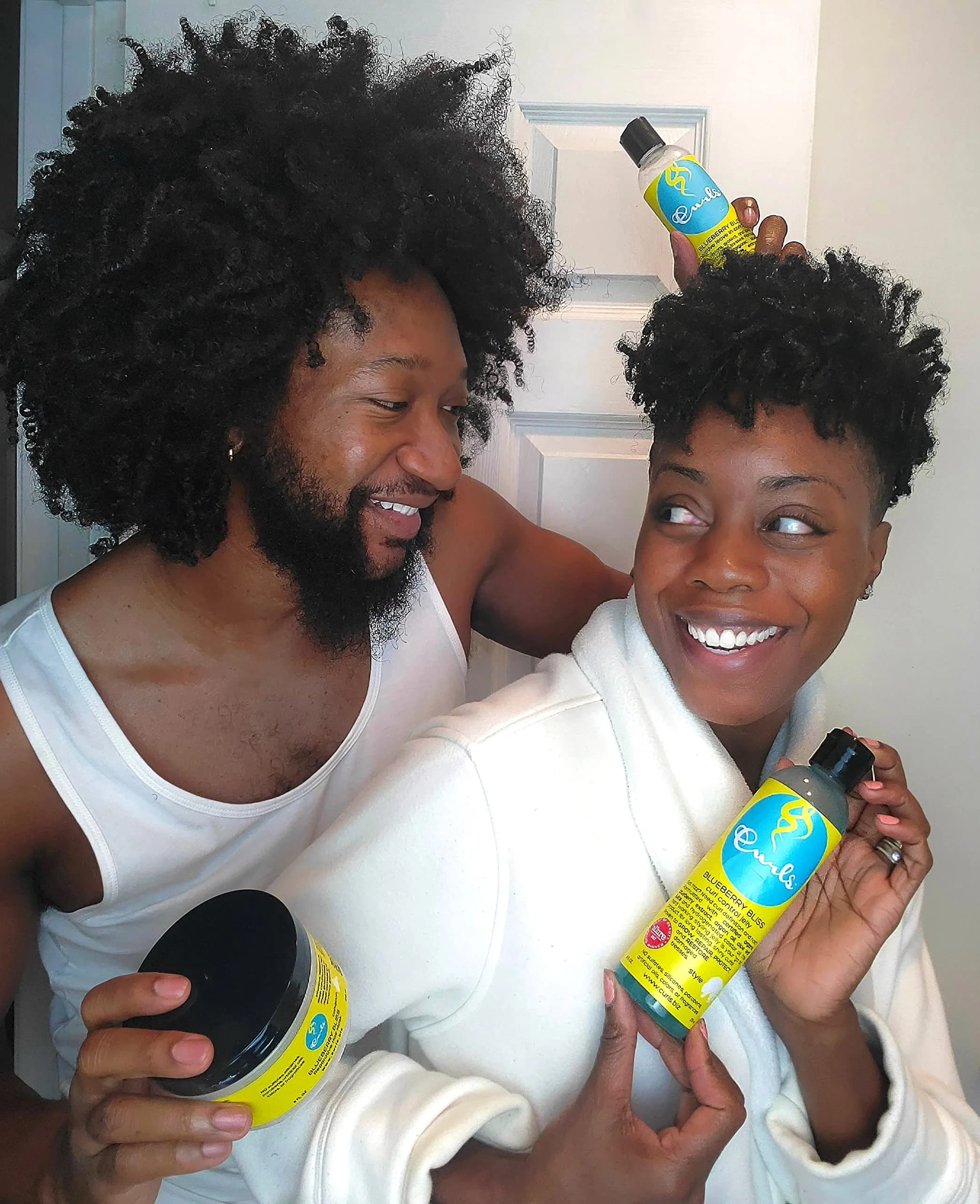 Curls Blueberry Bliss Control Jelly 24 fl oz (710 ml) | Define & Defrizz for Wavy, Curly, Coily Hair - view 4
