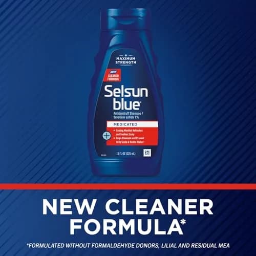 Selsun Blue Medicated Antidandruff Shampoo 22 fl. oz. | Maximum Strength Scalp Treatment with Selenium Sulfide thumbnail 2
