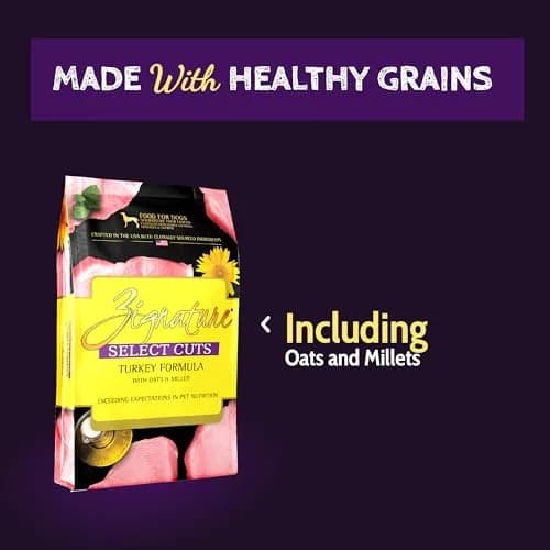 Zignature Select Cuts Turkey Formula Dry Dog Food 4lb (Pack of 2) Nutrient-Dense, Limited-Ingredient for Dogs thumbnail 4