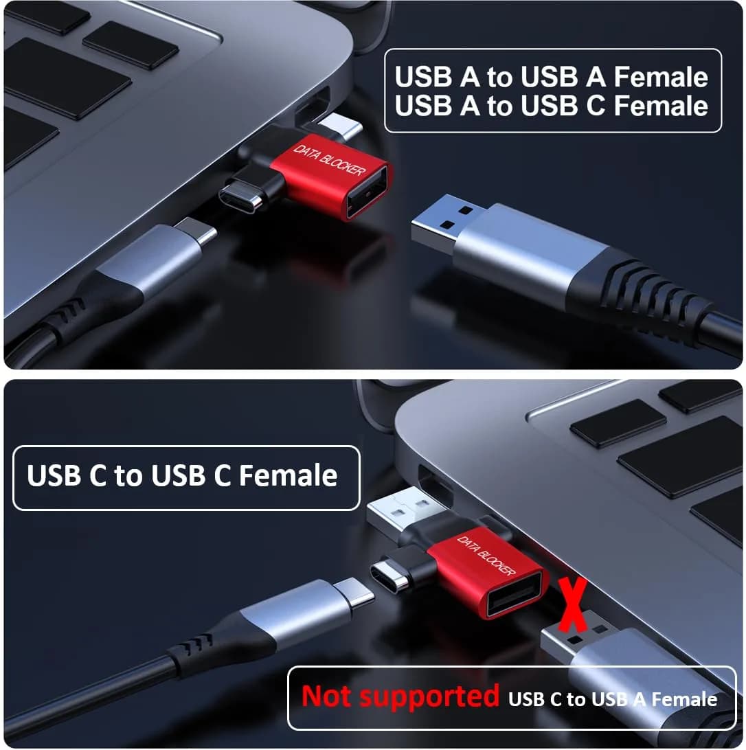 BUISAMG USB C Data Blocker - L-4 Kinds | Protects Against Juice Jacking - view 3