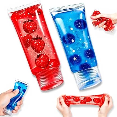 Momorapho Toothpaste Squishy Toy 2 Pack | Slow Rising Squeeze Fidget Toys for Adults Anxiety Stress Relief thumbnail 1