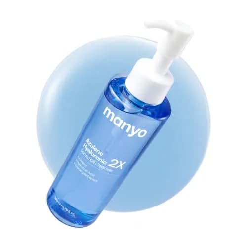 MANYO Azulene Hyaluronic 2X Serum Oil Cleanser 200ml (6.76 fl oz) | Calms Skin, Deep Cleans Pores thumbnail 1