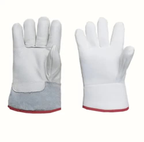 Inf-way White Wrist Length Cryogenic Gloves - 10.5" for Extreme Cold Protection thumbnail 1