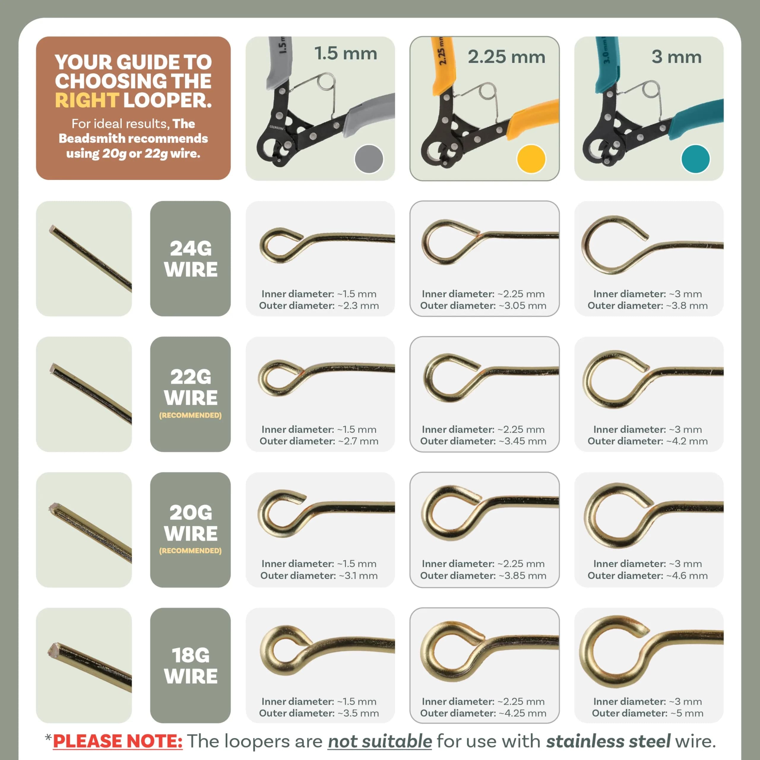 The Beadsmith Original One Step Looper Pliers 2.25 mm (Pack of 2) | Patented Tool for Precise Jewelry Loops - view 6