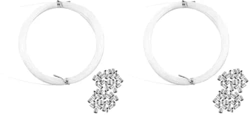 Cerpourt Clear Invisible Hanging Wire 0.9mm Diameter, 196 Feet Total (Pack of 2) | Supports Up to 60lbs thumbnail 1