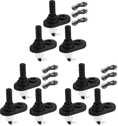 DAIERTEK 3-Pack 12V Door Pin Switch with Rubber Boot | Adjustable Hood Light Switch 20A thumbnail 1