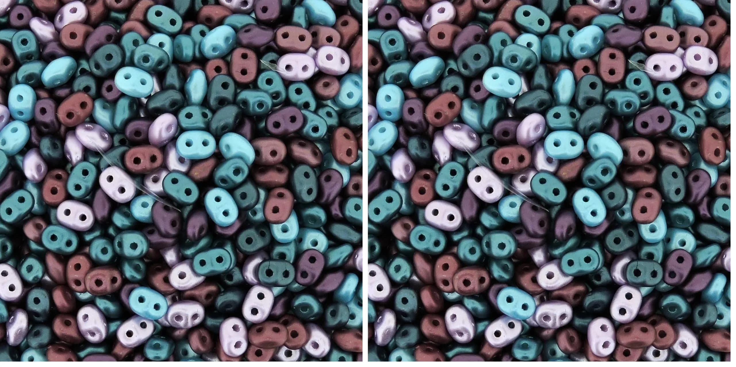 The Beadsmith SuperDuo Victorian Elegance Czech Glass Beads 2.5x5mm Multi-Color | Curated Czech Glass Beads for Jewelry & Crafts