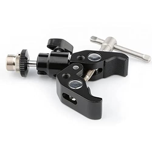 CAMVATE Mini Crab Clamp Articulated 1/4 Pack of 4 | Microphone Mounting Clamp with 360° Ball Head thumbnail 5