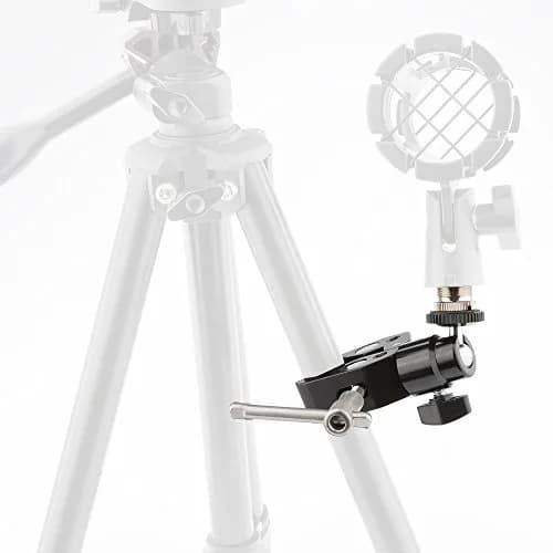 CAMVATE Mini Crab Clamp Articulated 1/4 Pack of 4 | Microphone Mounting Clamp with 360° Ball Head thumbnail 3