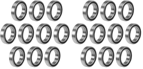 uxcell 6701-2RS Deep Groove Ball Bearings 12mm x 18mm x 4mm Double Sealed Chrome Steel | Pack of 20 thumbnail 1