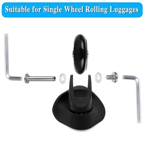 OwnMy Luggage Suitcase Replacement Wheels 45mm x 18mm | Pack of 3 Sets (12 Wheels Total) thumbnail 4