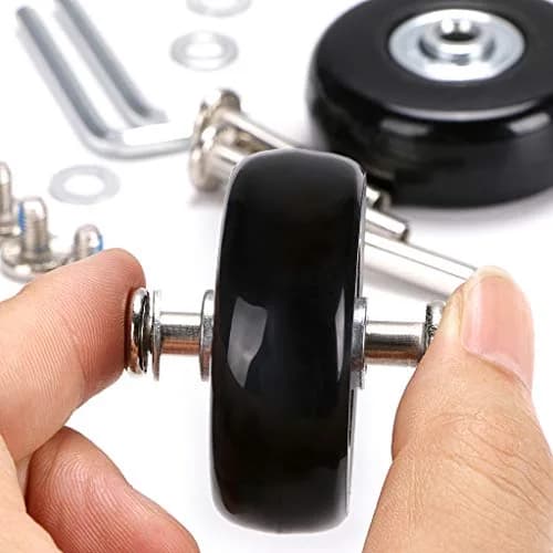 OwnMy Luggage Suitcase Replacement Wheels 45mm x 18mm | Pack of 3 Sets (12 Wheels Total) thumbnail 7